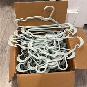 Mint Green Plastic Hangers baby/toddler